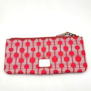 Fossil pink & white cosmetic bag